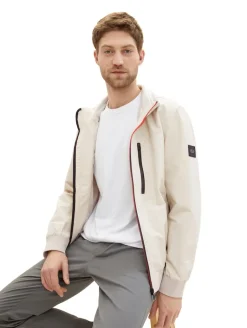 Blousonjacke mit recyceltem Polyester beige alfalfa