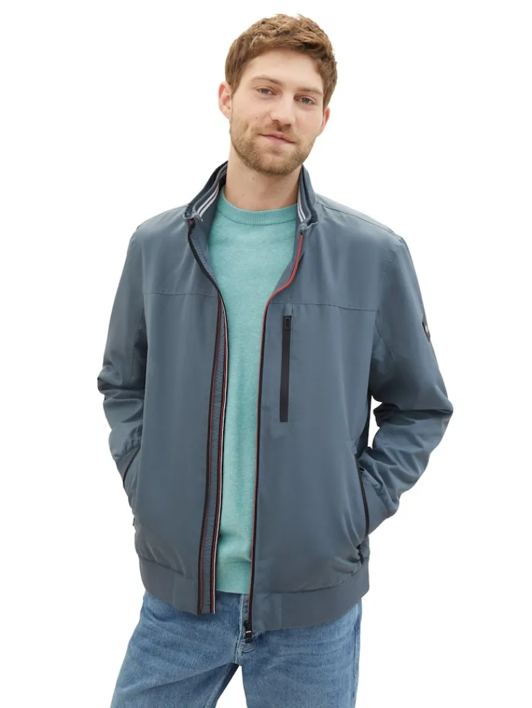 Blousonjacke mit recyceltem Polyester dusty dark teal