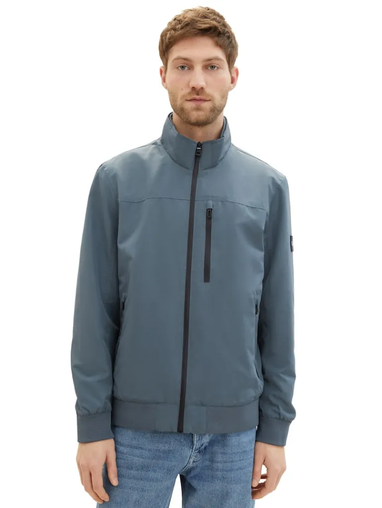 Blousonjacke mit recyceltem Polyester dusty dark teal