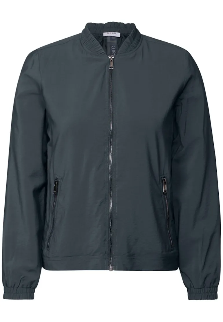 Blouson mit feiner Struktur slate khaki