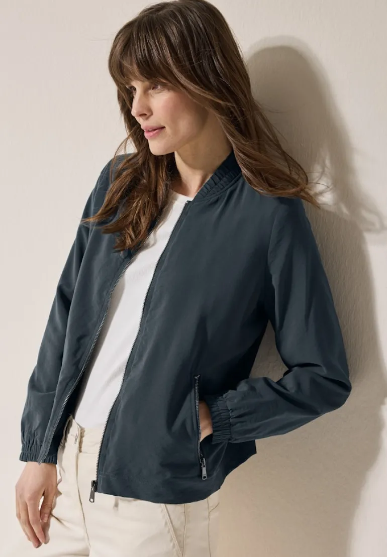 Blouson mit feiner Struktur slate khaki
