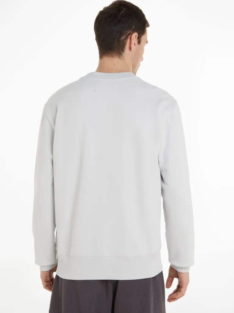 BLURRED ADDRESS LOGO CREW NECK ghost grey
