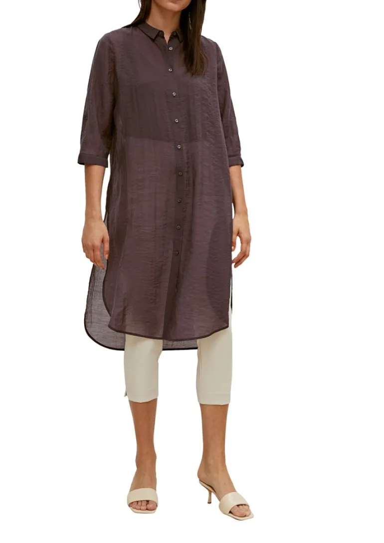 Bluse aus Lyocell-Mix braun