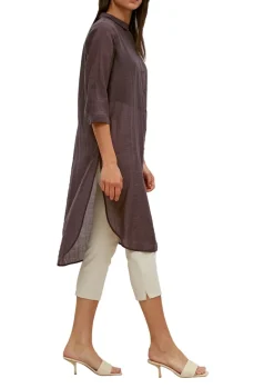 Bluse aus Lyocell-Mix braun