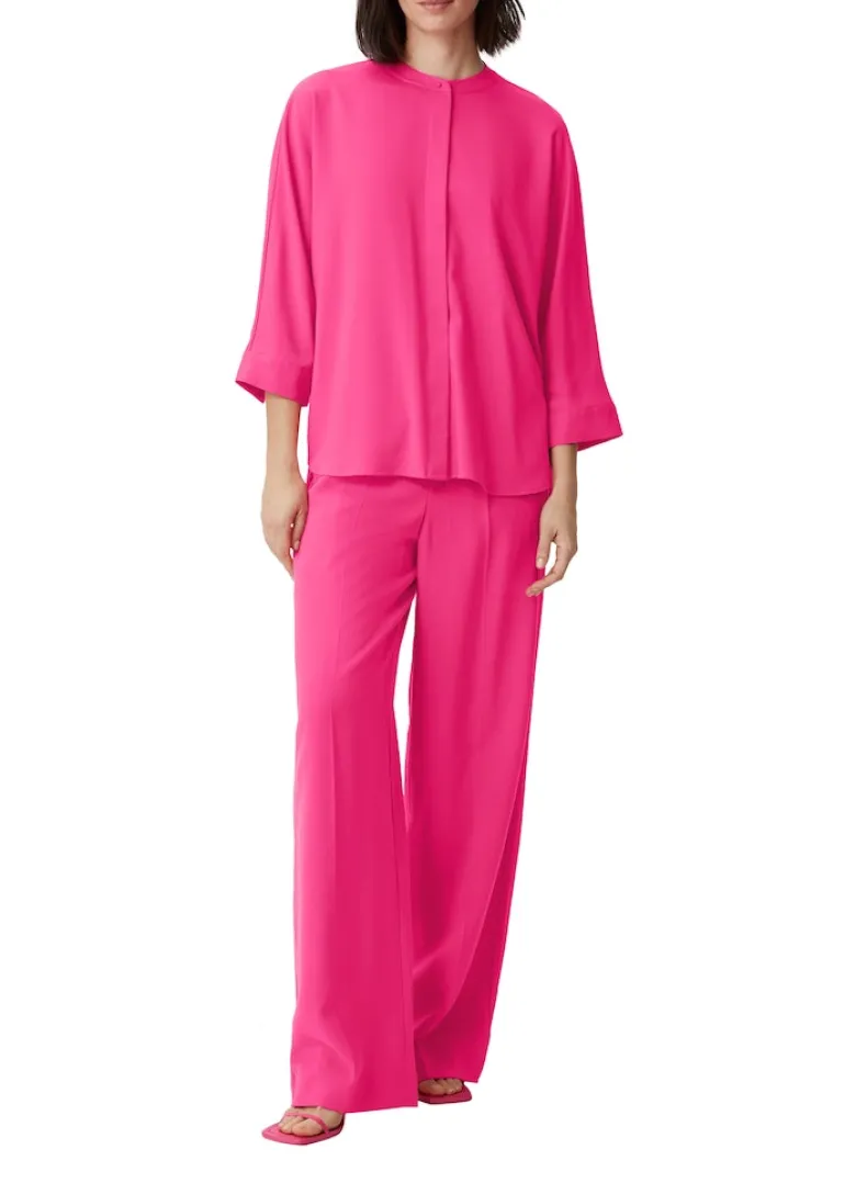 Bluse aus Viskosemix pink