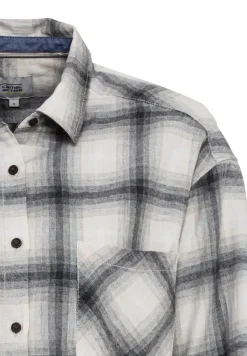 Bluse in kariertem Flanell heather grey check