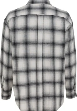 Bluse in kariertem Flanell heather grey check