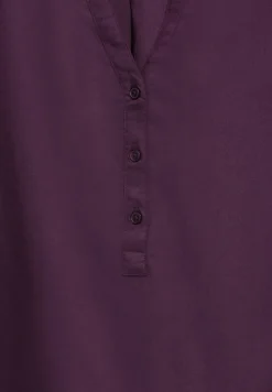 Bluse in Unifarbe beloved berry