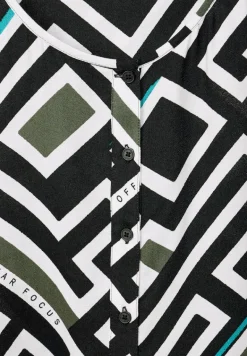 Bluse mit Alloverprint black