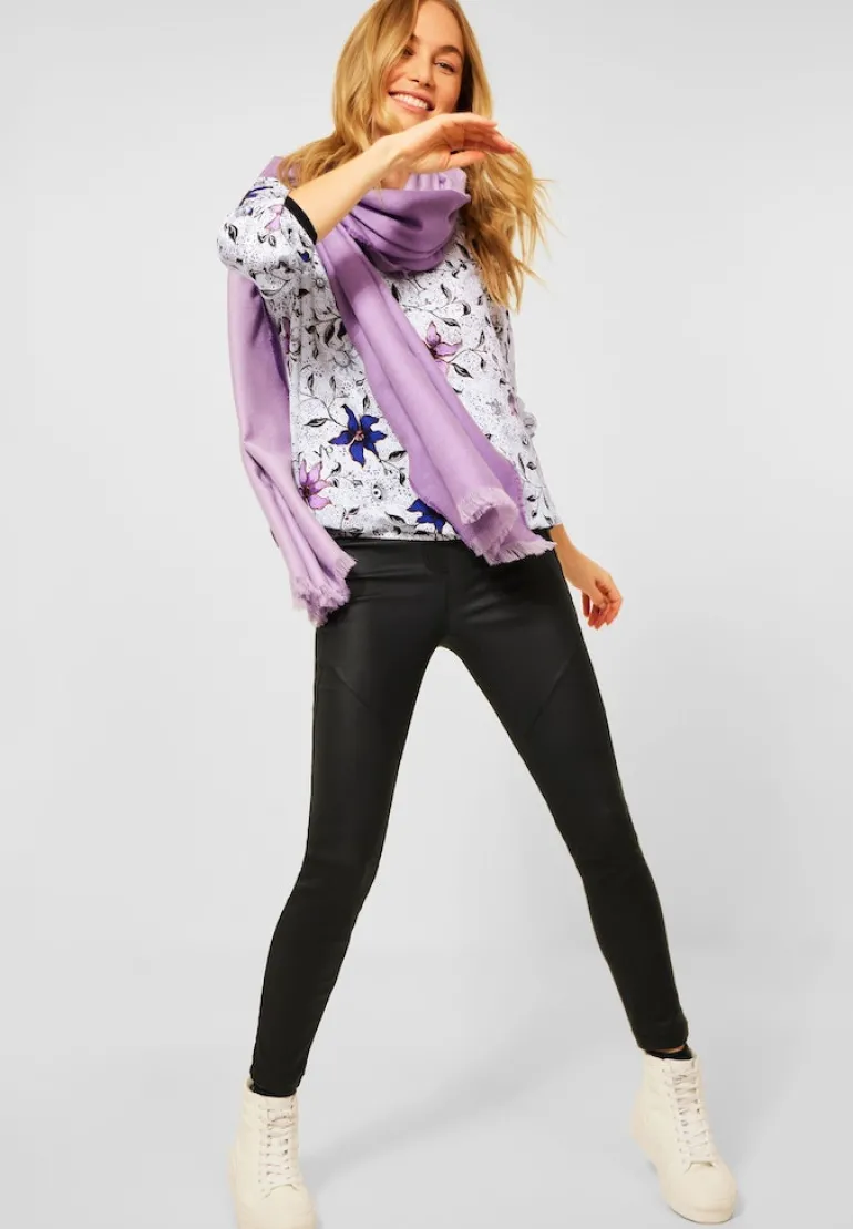 Bluse mit Blumen Print vanilla white