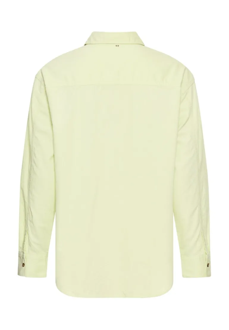 Bluse mit Brusttasche lime green