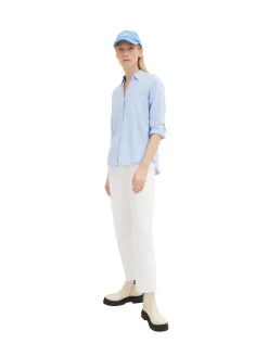 Bluse mit Brusttaschen dreamy blue