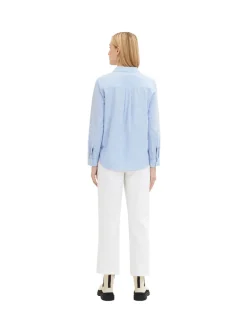 Bluse mit Brusttaschen dreamy blue