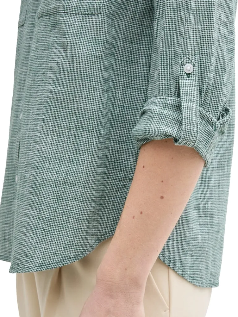 Bluse mit Brusttaschen explorer green