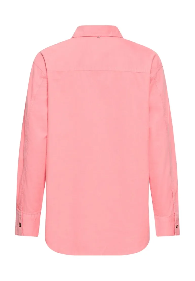Bluse mit Brusttasche winter berry