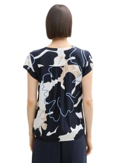 Bluse mit Muster big floral shapes design