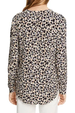 Bluse mit Muster sand
