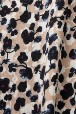 Bluse mit Muster sand
