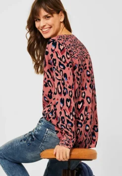 Bluse mit Print Mix rose pepper