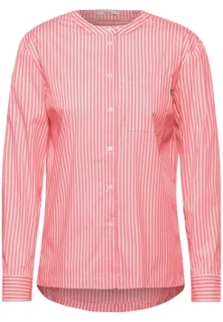 Bluse mit Streifenmuster rose pepper
