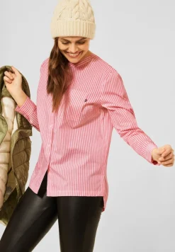 Bluse mit Streifenmuster rose pepper
