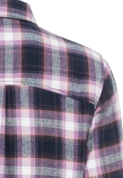 Blusenkleid mit Karomuster purple check