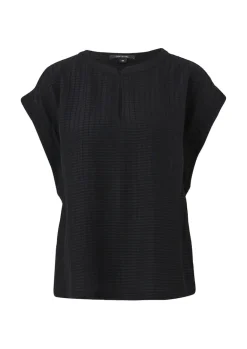 Blusenshirt aus Viskose schwarz