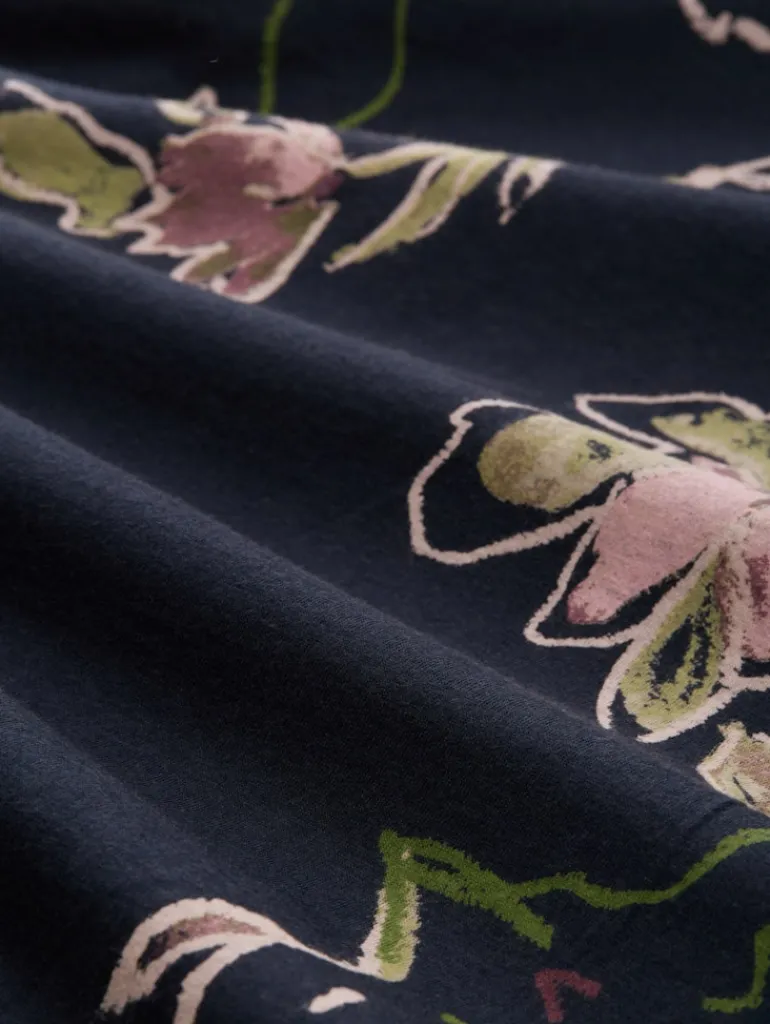 Blusenshirt mit Bügelfalte big flower design