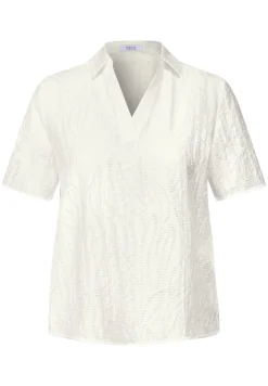 Blusenshirt mit Struktur vanilla white