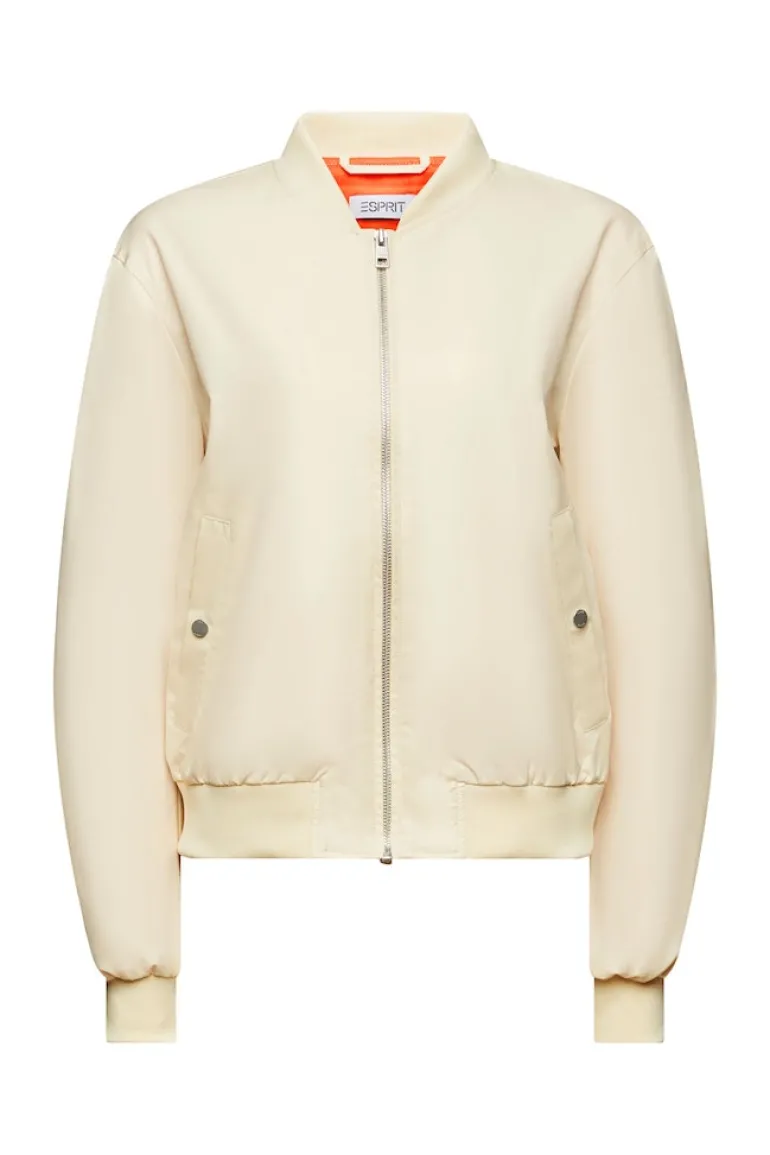 Bomberjacke aus Satin sand