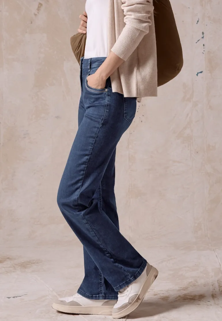 Bootcut Jeans dark blue wash