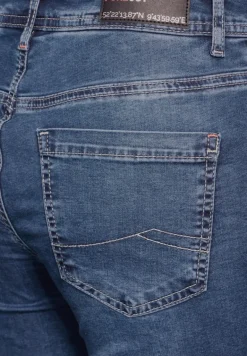 Bootcut Leg Jeans mid blue wash1