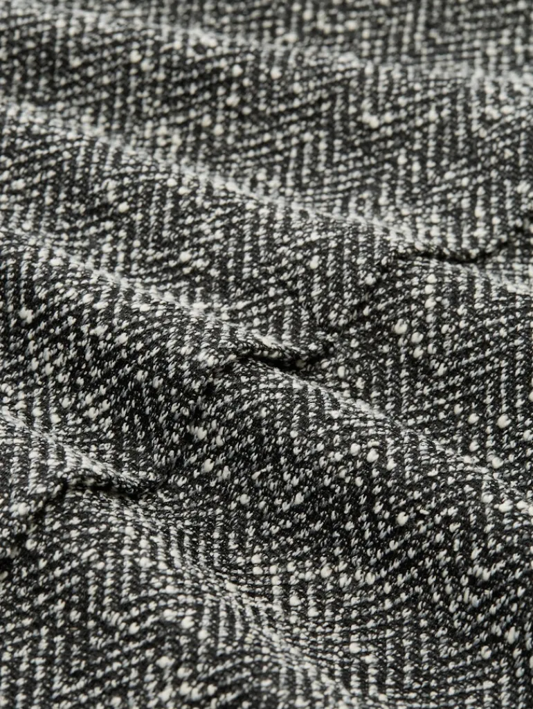 Bouclé Wickelrock salt pepper boucle structure