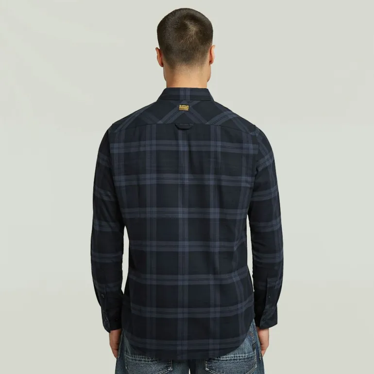 Bristum 2.0 Slim Shirt ls india ink toby check