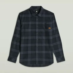 Bristum 2.0 Slim Shirt ls india ink toby check