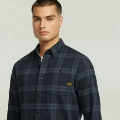 Bristum 2.0 Slim Shirt ls india ink toby check