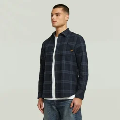 Bristum 2.0 Slim Shirt ls india ink toby check