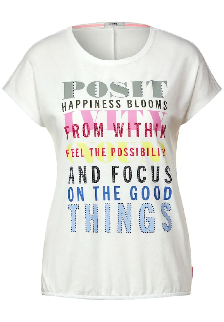 Burn Out T-Shirt burn out vanilla white