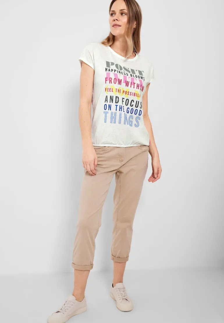 Burn Out T-Shirt burn out vanilla white
