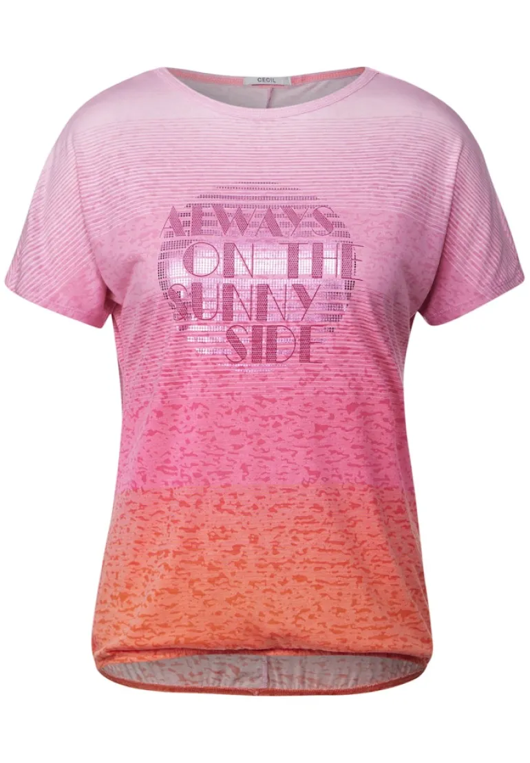 Burn Out T-Shirt pink sorbet