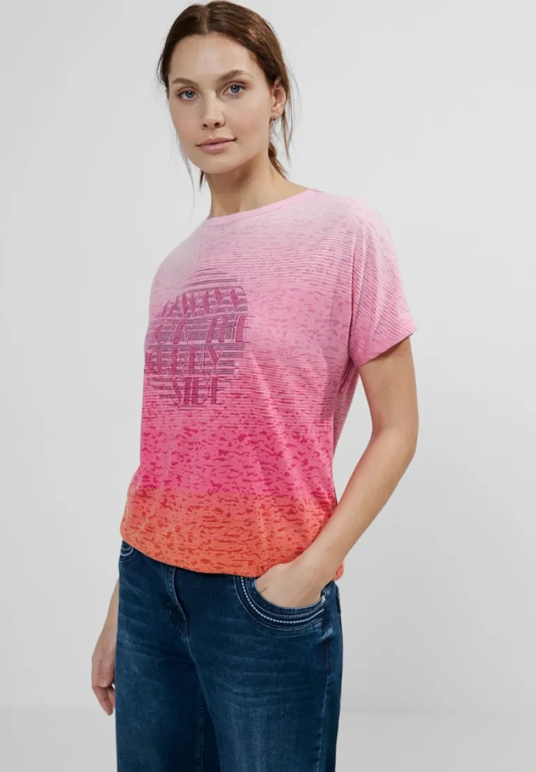 Burn Out T-Shirt pink sorbet