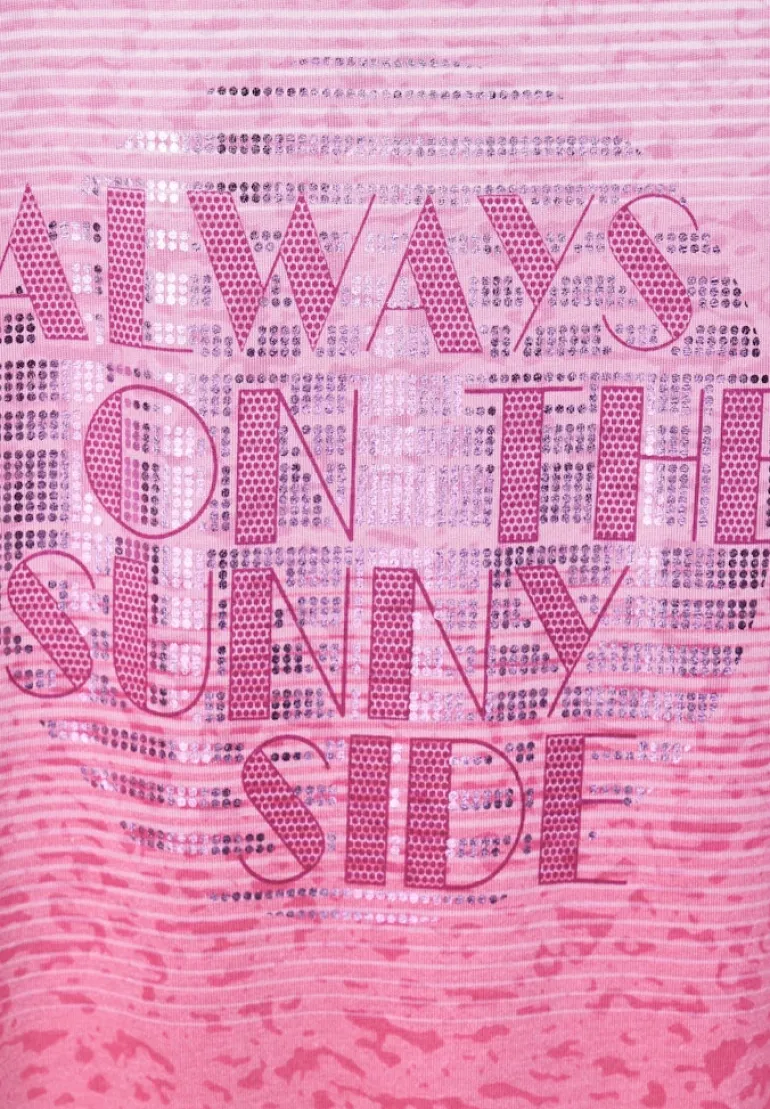 Burn Out T-Shirt pink sorbet