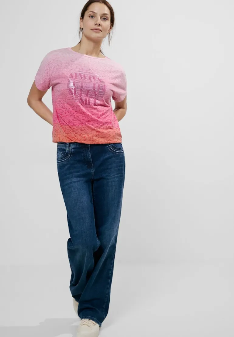 Burn Out T-Shirt pink sorbet