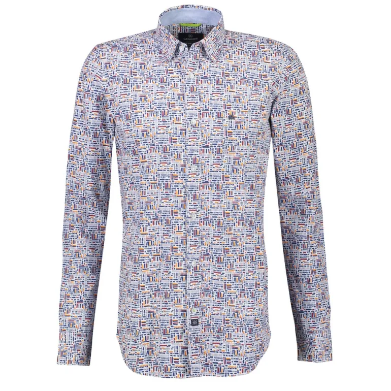 BUTTON DOWN camine red