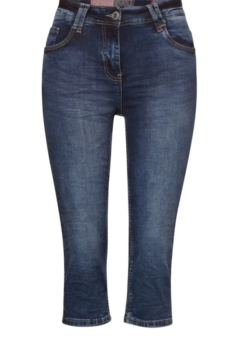 Capri Jeans mid blue used wash