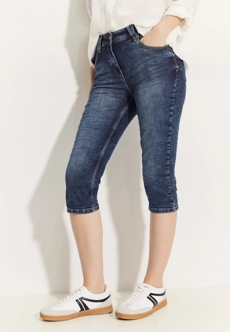 Capri Jeans mid blue used wash