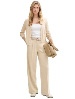 Cardigan mit V-Ausschnitt summer beige melange
