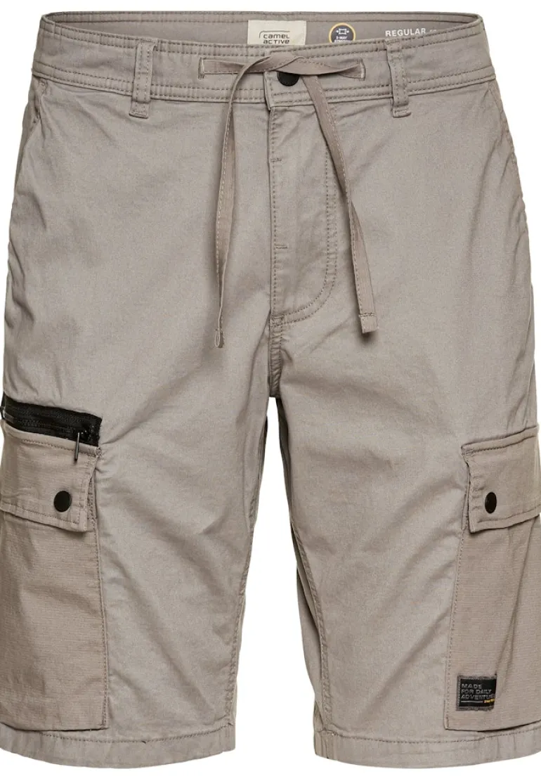 Cargo-Shorts mit Kordelzug und Stretch stone gray