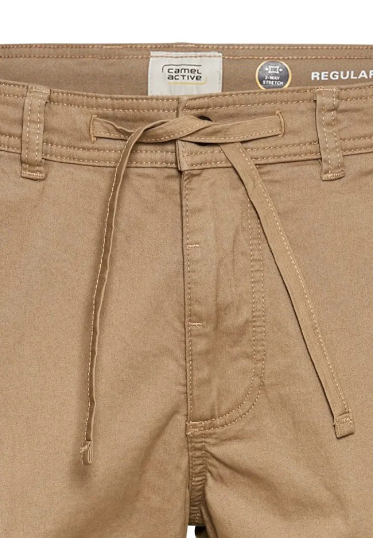 Cargo-Shorts mit Kordelzug und Stretch wood