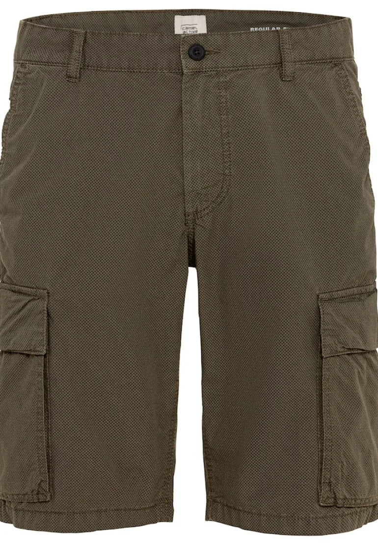 Cargo Shorts Regular Fit olive brown minimal